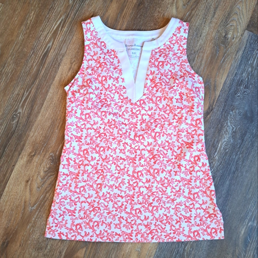 Tommy Bahama Coral Sleeveless Tunic